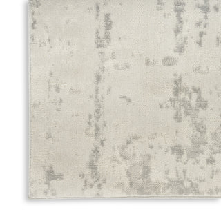 Nourison Concerto CNC01 Cream Grey Area Rug Corner