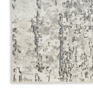 Nourison Concerto CNC01 Ivory Blue Grey Area Rug Texture Image