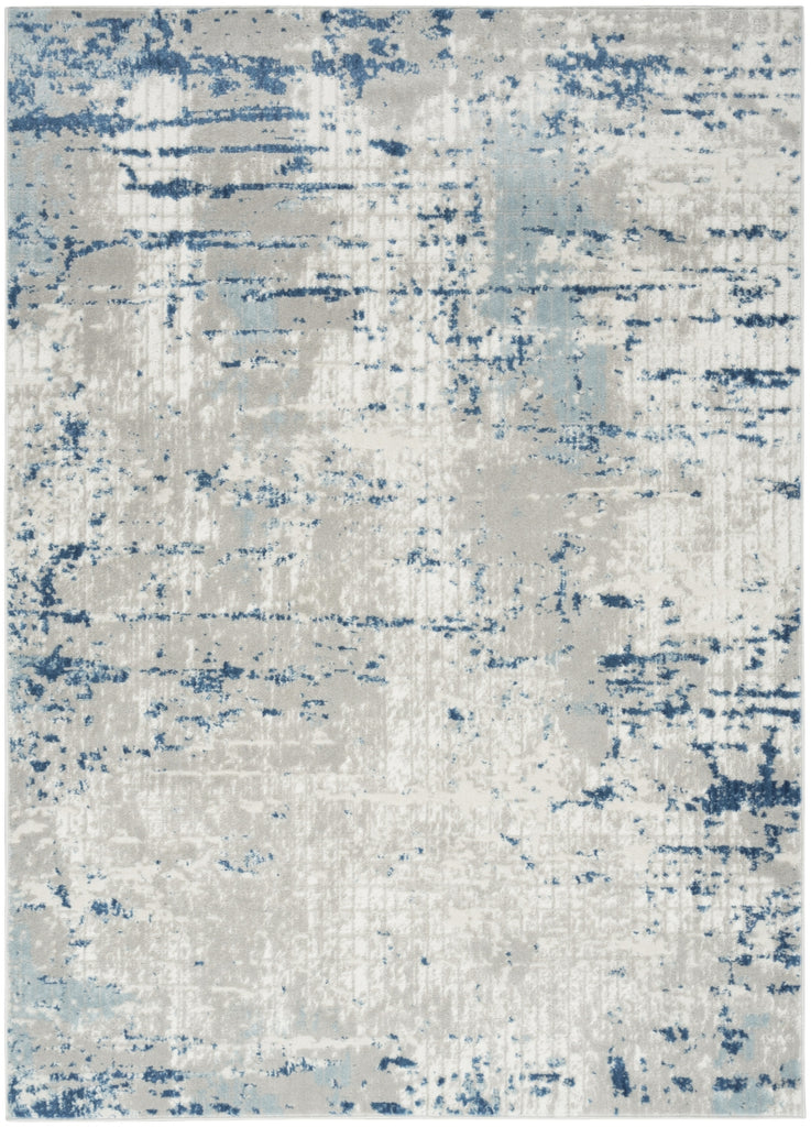Nourison Concerto CNC01 Ivory Grey Blue Area Rug main image