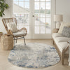 Nourison Concerto CNC01 Ivory Grey Blue Area Rug Lifestyle Image