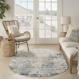 Nourison Concerto CNC01 Ivory Grey Blue Area Rug Lifestyle Image
