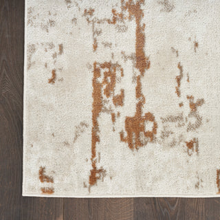Nourison Concerto CNC01 Ivory Rust Area Rug Detail Image