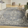 Nourison Concerto CNC05 Blue Area Rug Corner Image