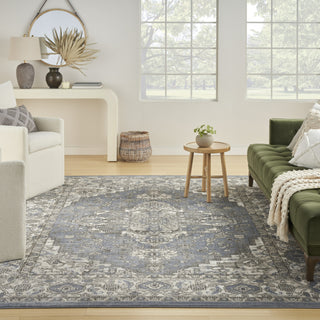 Nourison Concerto CNC05 Blue Area Rug Lifestyle Image