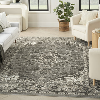 Nourison Concerto CNC05 Grey Area Rug Corner Image