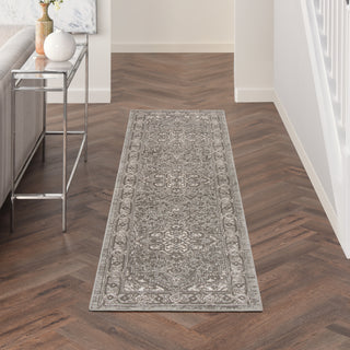 Nourison Concerto CNC05 Grey Area Rug Corner Image