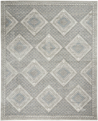 Nourison Concerto CNC16 Grey Ivory Blue Area Rug Main Image