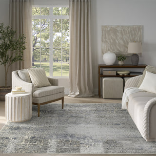 Nourison Concerto CNC17 Dark Grey Area Rug Swatch Image