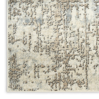 Nourison Concerto CNC17 Ivory Beige Area Rug Corner Image