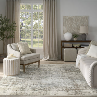 Nourison Concerto CNC17 Ivory Beige Area Rug Swatch Image