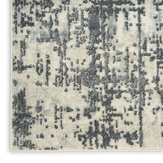 Nourison Concerto CNC17 Ivory Grey Area Rug Corner Image