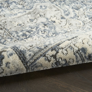 Nourison Concerto CNC18 Ivory Navy Area Rug Detail Image