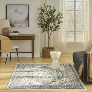 Nourison Concerto CNC18 Ivory Taupe Area Rug Swatch Image