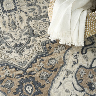 Nourison Concerto CNC18 Ivory Taupe Area Rug Texture Image