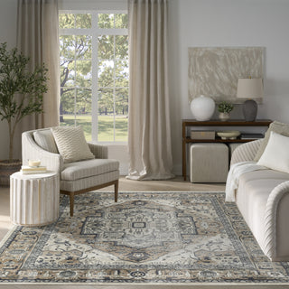 Nourison Concerto CNC18 Ivory Taupe Area Rug Swatch Image