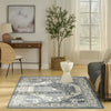 Nourison Concerto CNC18 Navy Ivory Area Rug Room Scene 2
