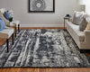 Feizy Coda 8929F Black/White Area Rug Lifestyle Image Feature