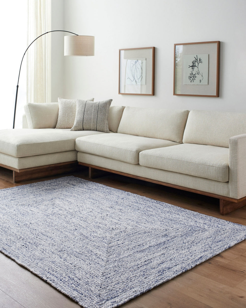 Livabliss Cologne COG-2305 Dark Blue Area Rug Room Scene Feature