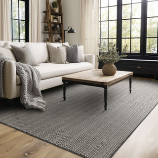 Karastan Collinsworth Charcoal Area Rug Lifestyle Image Feature