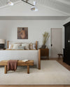 Amber Lewis x Loloi Collins COI-02 Ivory / Ivory Area Rug Lifestyle Image Feature