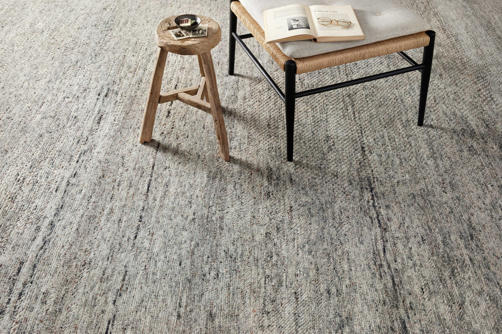 Amber Lewis x Loloi Collins COI-03 Pebble / Silver Area Rug Lifestyle Image Feature
