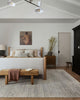 Amber Lewis x Loloi Collins COI-03 Pebble / Silver Area Rug Lifestyle Image Feature