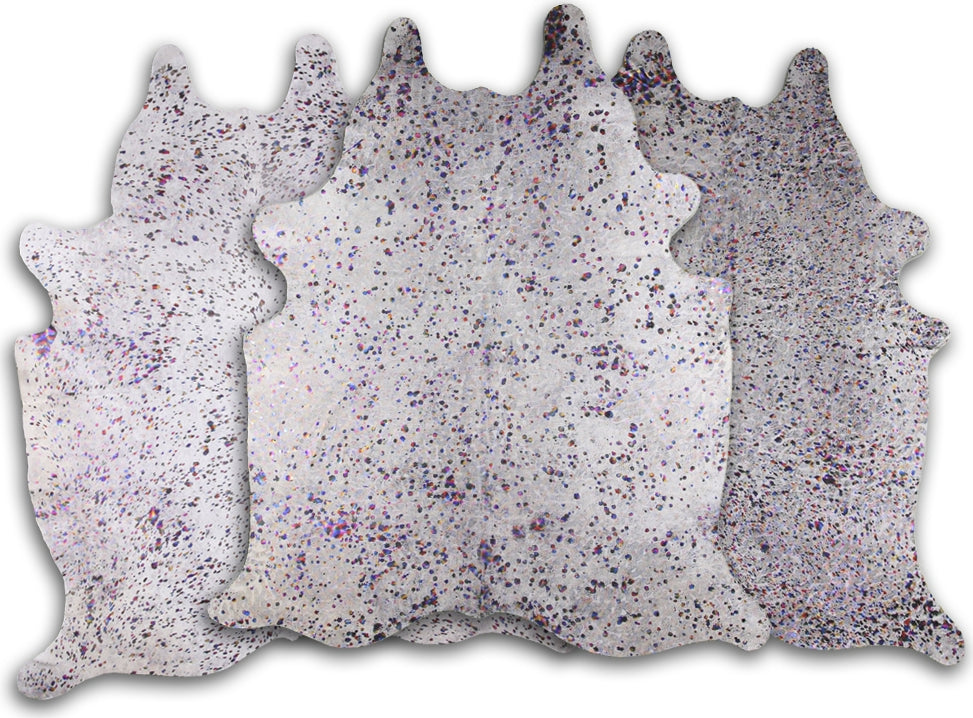 Dekoland Acid Washed Colorful on White Area Rug