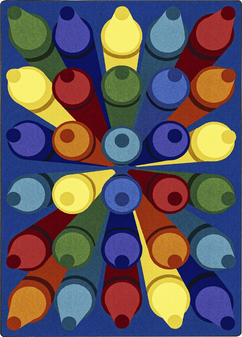 Joy Carpets Kid Essentials Colorific Multi Area Rug