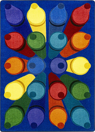 Joy Carpets Kid Essentials Colorific Multi Area Rug