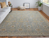 Feizy Corbitt 0610F Blue/Gray/Ivory Area Rug Lifestyle Image Feature