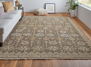 Feizy Corbitt 0610F Brown/Ivory Area Rug Lifestyle Image Feature