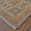 Feizy Corbitt 0611F Gray/Gold Area Rug Corner Image with Rug Pad