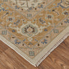 Feizy Corbitt 0611F Ivory/Gold Area Rug Corner Image with Rug Pad