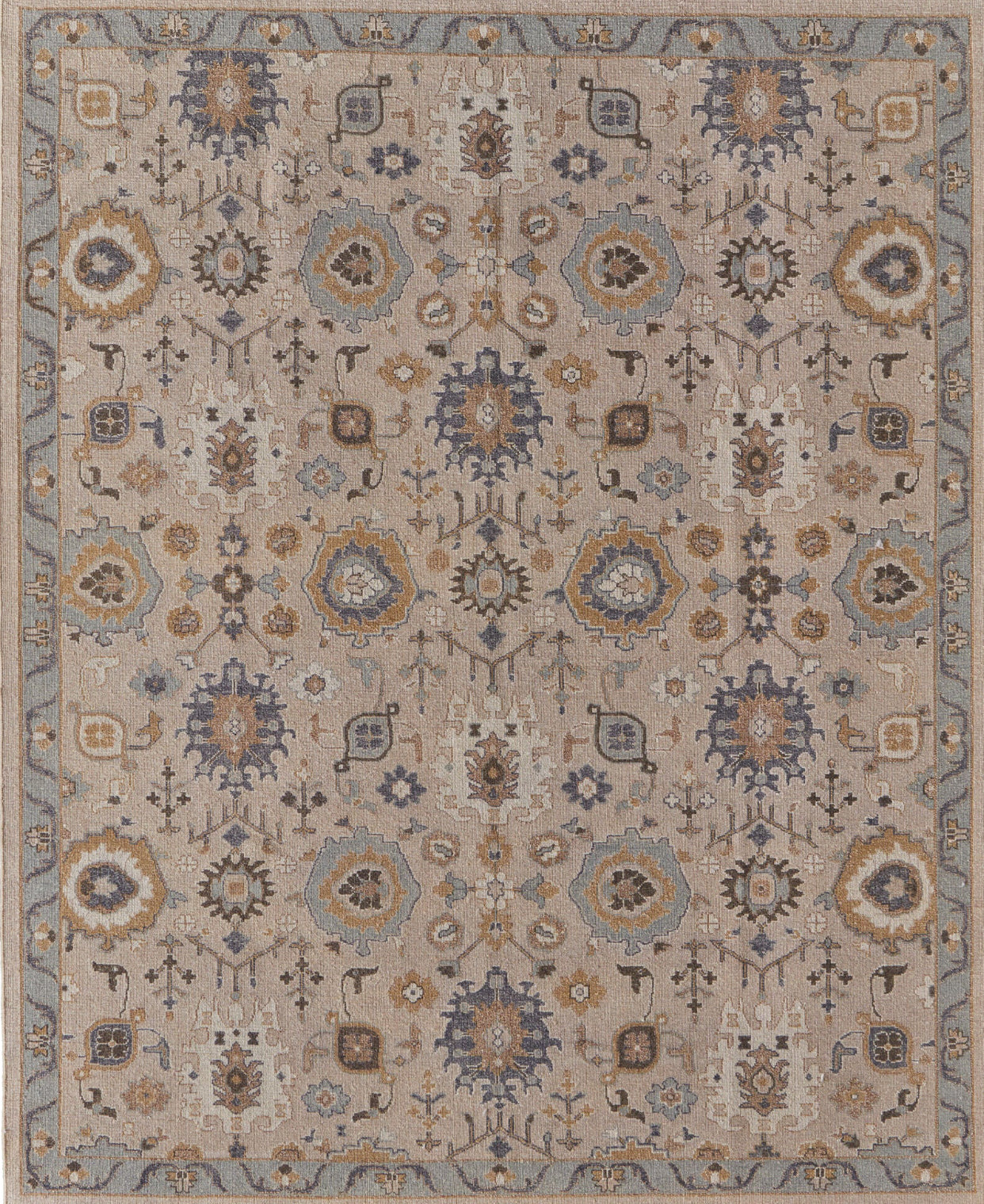 Feizy Corbitt 0613F Tan/Blue/Gold Area Rug main image