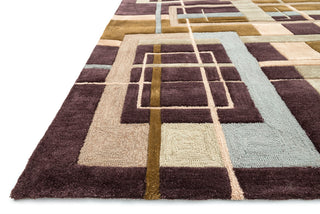 Loloi Abacus AC-05 Mocha / Multi Area Rug Corner Feature