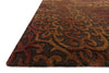 Loloi Alexi AJ-01 Brown / Spice Area Rug Corner Feature