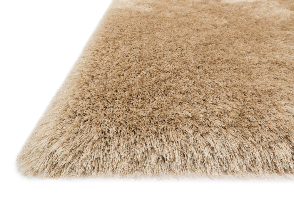 Loloi Allure Shag AQ-01 Beige Area Rug Corner Feature