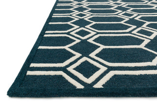 Loloi Celine CF-05 Navy / Ivory Area Rug Corner Feature