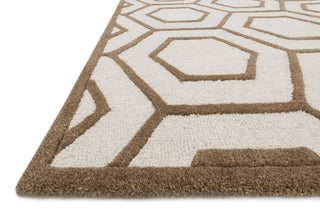 Loloi Celine CF-07 Ivory / Taupe Area Rug Corner Feature