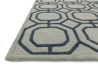 Loloi Celine CF-08 Grey / Charcoal Area Rug Corner Feature
