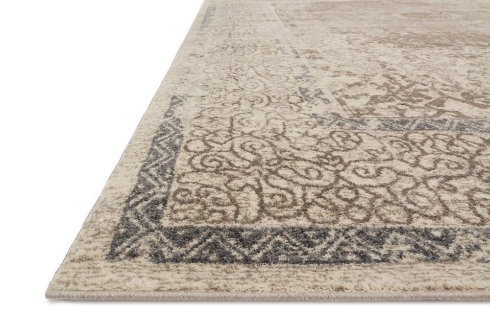 Loloi Century CQ-01 Taupe / Sand Area Rug Corner Feature