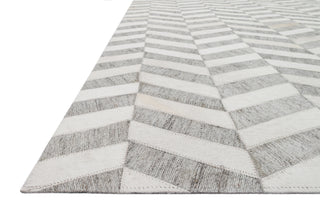 Loloi Dorado DB-01 Grey / Ivory Area Rug Corner