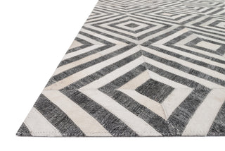 Loloi Dorado DB-03 Charcoal / Ivory Area Rug Corner