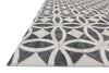 Loloi Dorado DB-06 Graphite / Ivory Area Rug Corner Feature