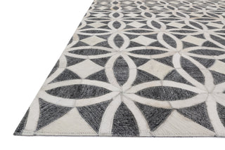 Loloi Dorado DB-06 Graphite / Ivory Area Rug Corner Feature