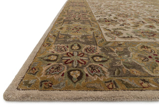 Loloi Elegante EG-01 Ivory / Taupe Area Rug Corner Feature