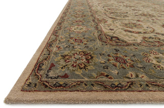 Loloi Elegante EG-05 Red / Sage Area Rug Corner Feature