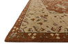 Loloi Elmwood EW-05 Rust / Light Gold Area Rug Corner Feature