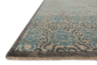Loloi Essex EQ-02 Twill/Blue Area Rug Corner