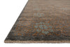 Loloi Essex EQ-02 Tobacco/Charcoal Area Rug Corner Feature